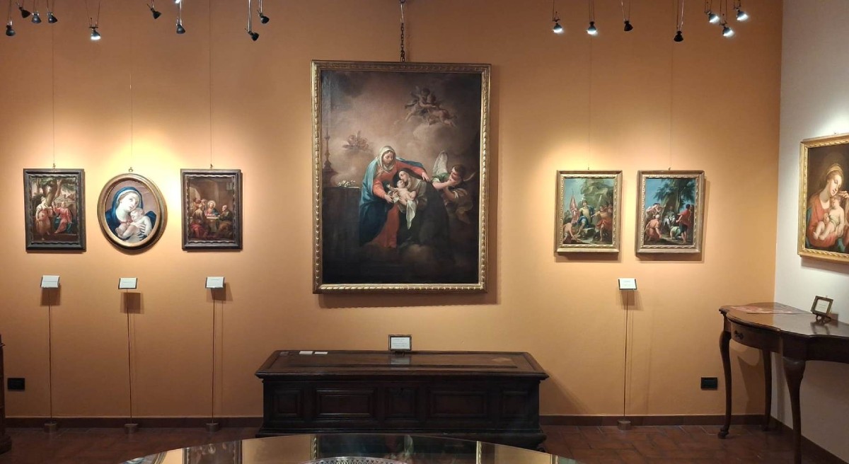 Giuseppe Varotti - Bologna - olio su tela – Il miracolo di san Venanzio – Cornice originale-photo-3