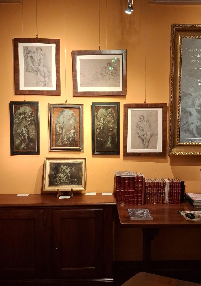 Giuseppe Varotti - Bologna - olio monocromo su carta – Allegoria della Giustizia-photo-3