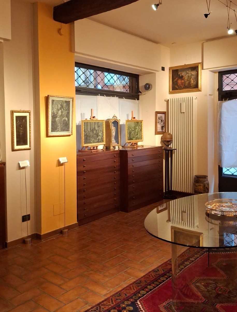 Giuseppe Varotti - Bologna - olio monocromo su carta – Allegoria della Giustizia-photo-4