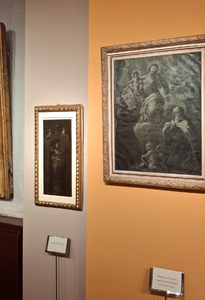Giuseppe Varotti - Bologna - olio monocromo su carta – Allegoria della Giustizia-photo-2