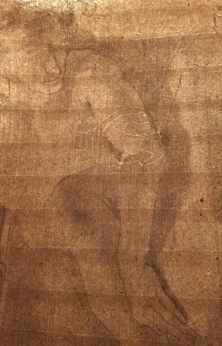 GIUSEPPE SANTI - DISEGNO - ACCADEMIA DI NUDO MASCHILE - FIRMATO - GANDOLFI - BOLOGNA-photo-4