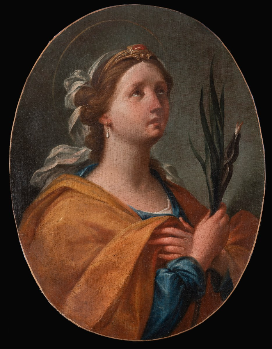 Giuseppe Varotti - Bologna - olio su  tela – Santa Apollonia – Cornice antica