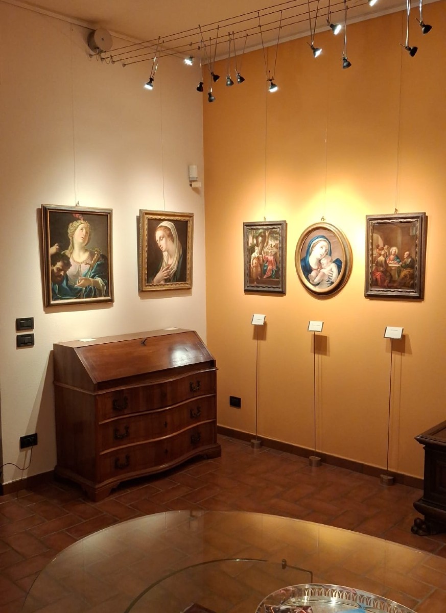 Giuseppe Varotti - Bologna - olio su prima tela – Madonna in meditazione – Cornice antica-photo-2