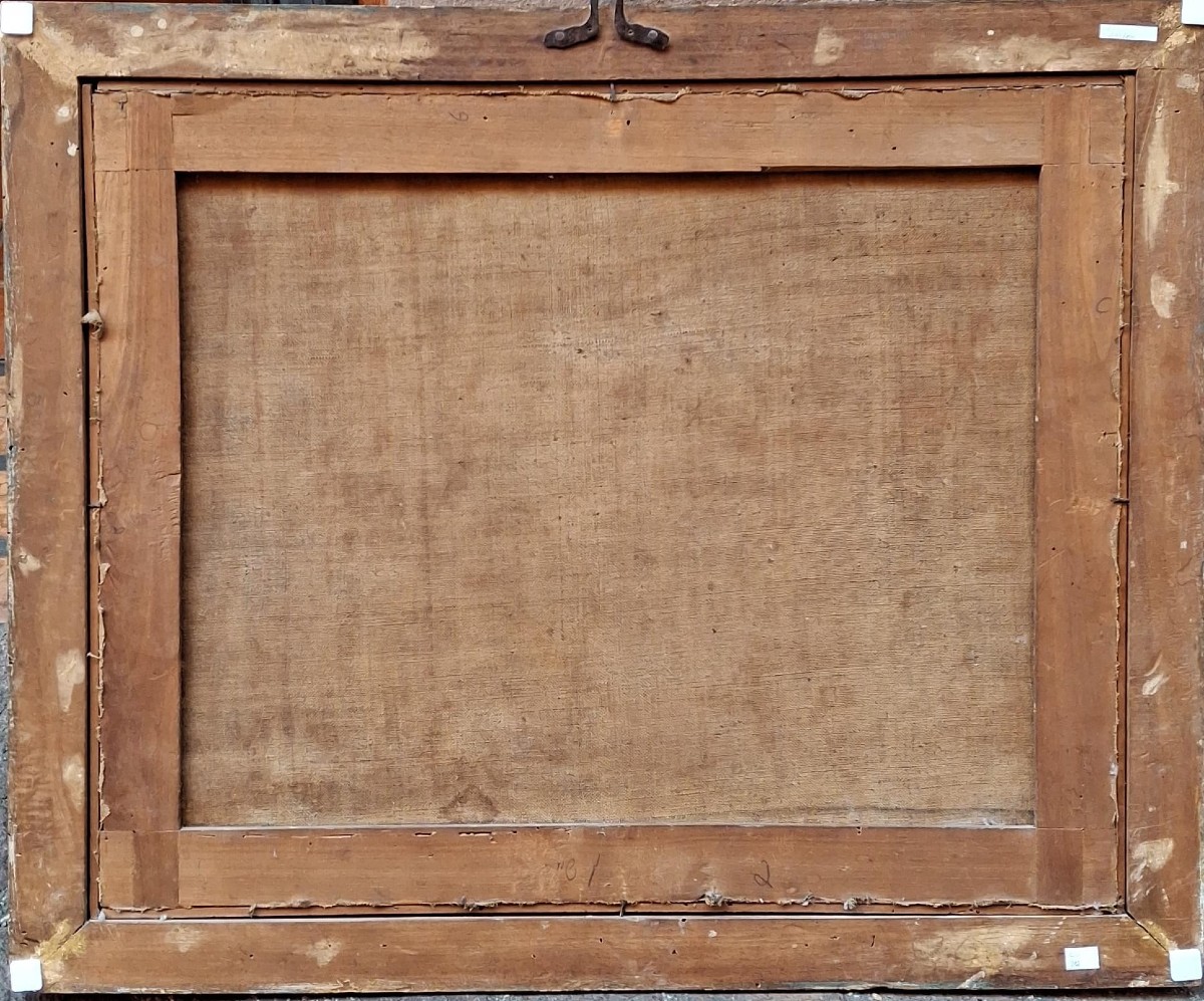 Carlo Lodi - Bologna - Paesaggio - Olio su prima tela nella sua cornice originale d'epoca-photo-1