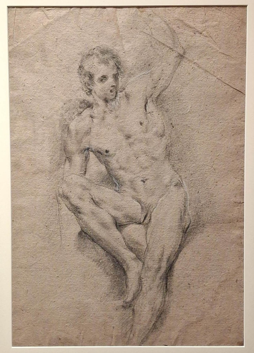 GIUSEPPE VAROTTI - BOLOGNA – DISEGNO – ACCADEMIA – NUDO MASCHILE - SETTECENTO