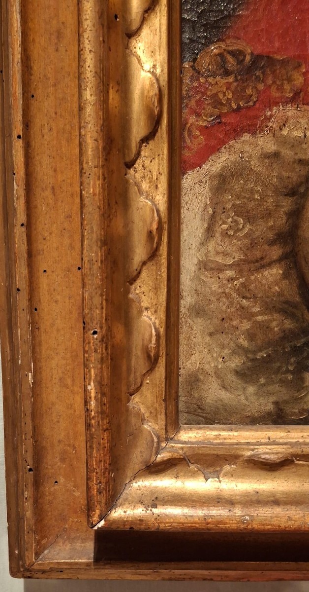 Francesco Gamma - Ritratto di Bolognini - XVIII secolo - Bologna - Prima tela cornice originale-photo-3
