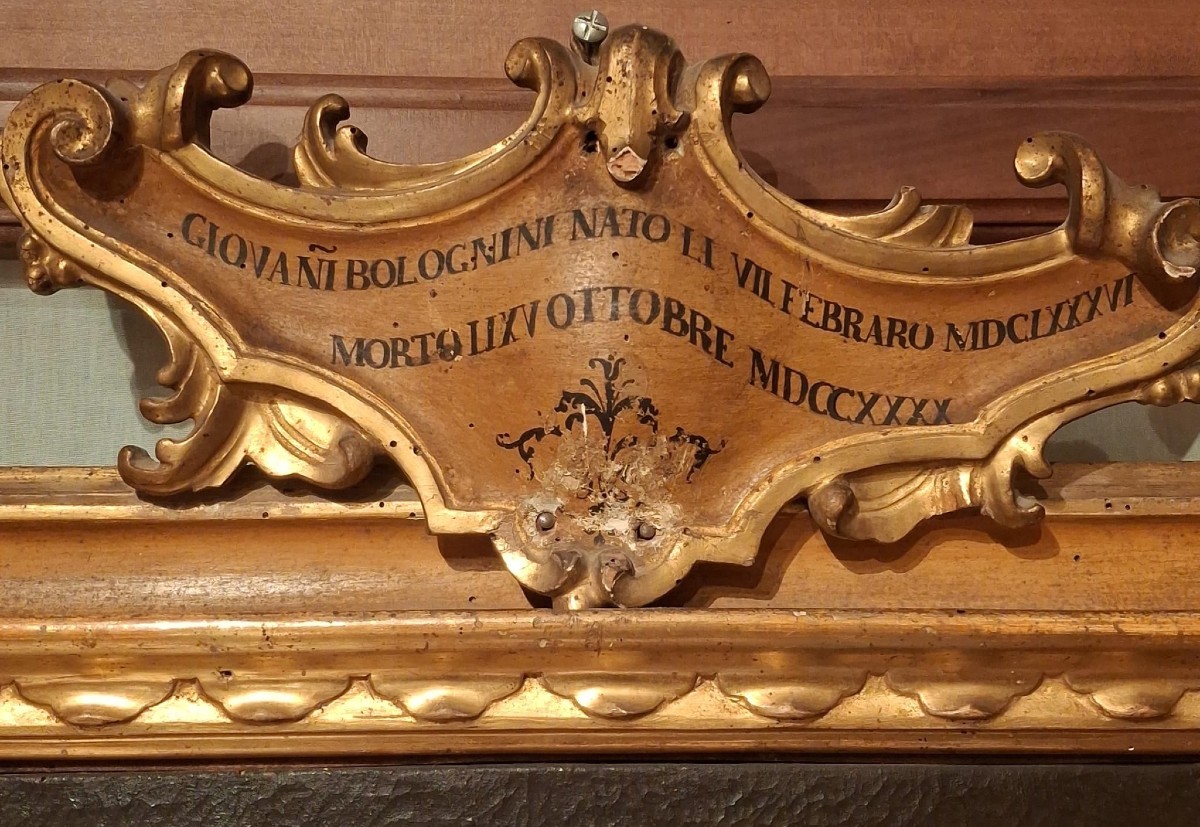Francesco Gamma - Ritratto di Bolognini - XVIII secolo - Bologna - Prima tela cornice originale-photo-4
