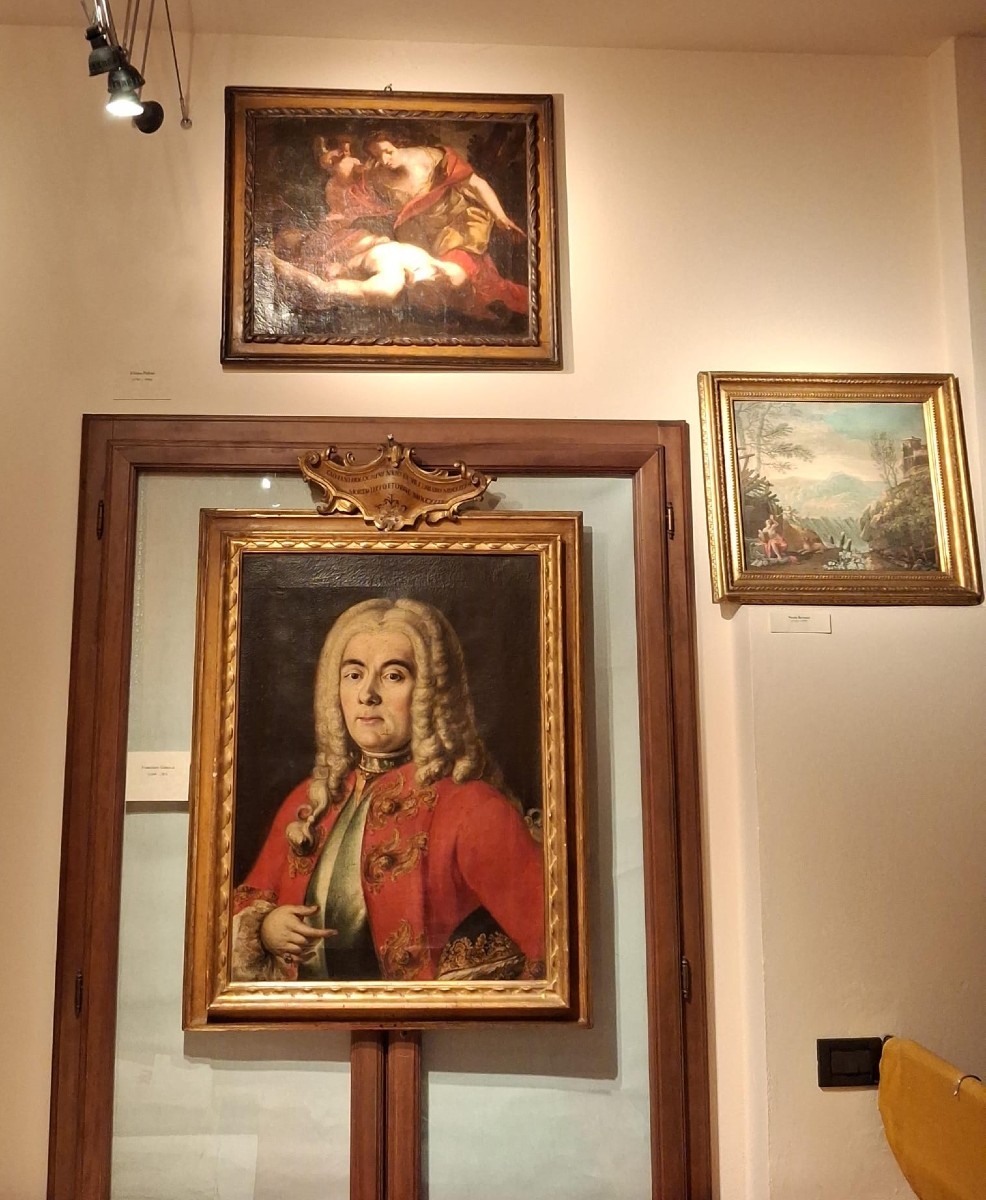 Francesco Gamma - Ritratto di Bolognini - XVIII secolo - Bologna - Prima tela cornice originale-photo-2
