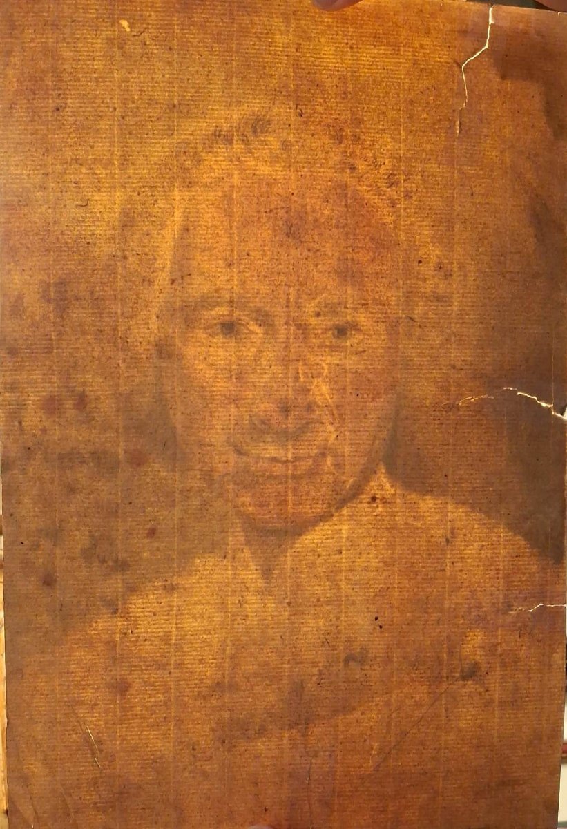 Ritratto maschile - Tecnica mista - XVIII secolo - Settecento-photo-1