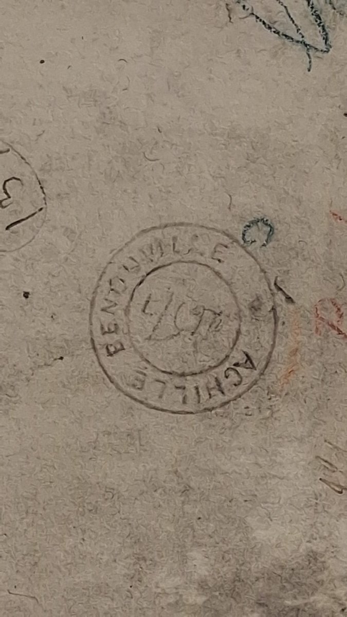Jean Achille Benouville - Paesaggio - Disegno - Ottocento - XIX secolo-photo-1