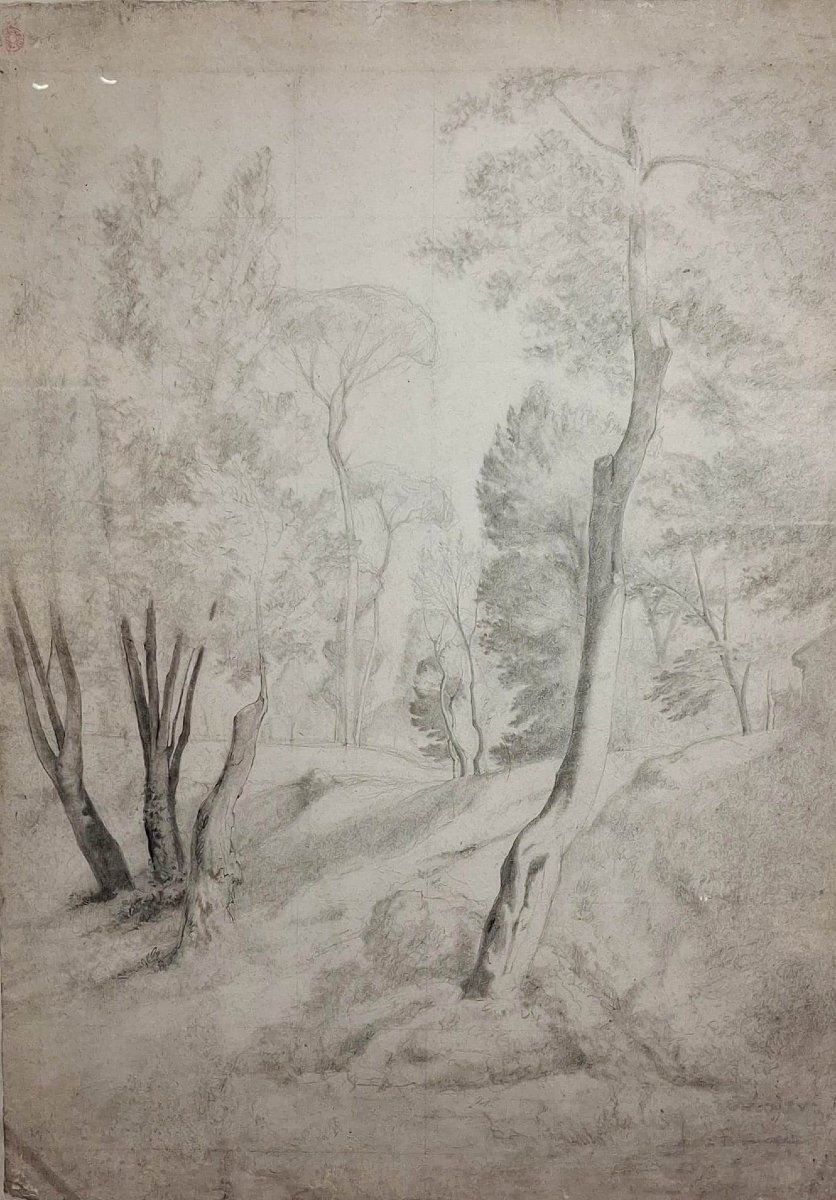 Jean Achille Benouville - Paesaggio - Disegno - Ottocento - XIX secolo