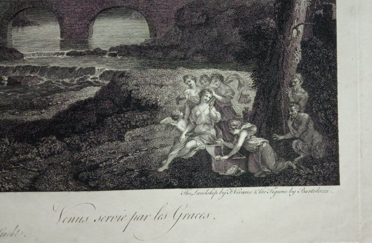 Francesco Bartolozzi (da Pierre Patel)  - Venere Abbigliata dalle Grazie  - Incisione-photo-1