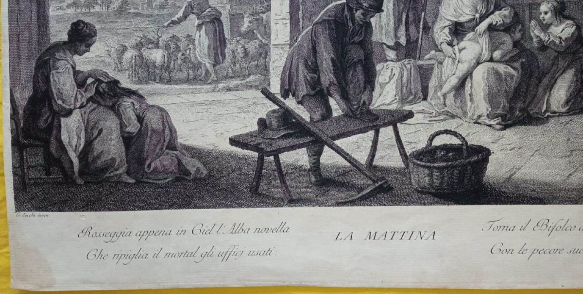 Francesco Bartolozzi - G.  Zocchi - Wagner - La Mattina - Incisione-photo-4