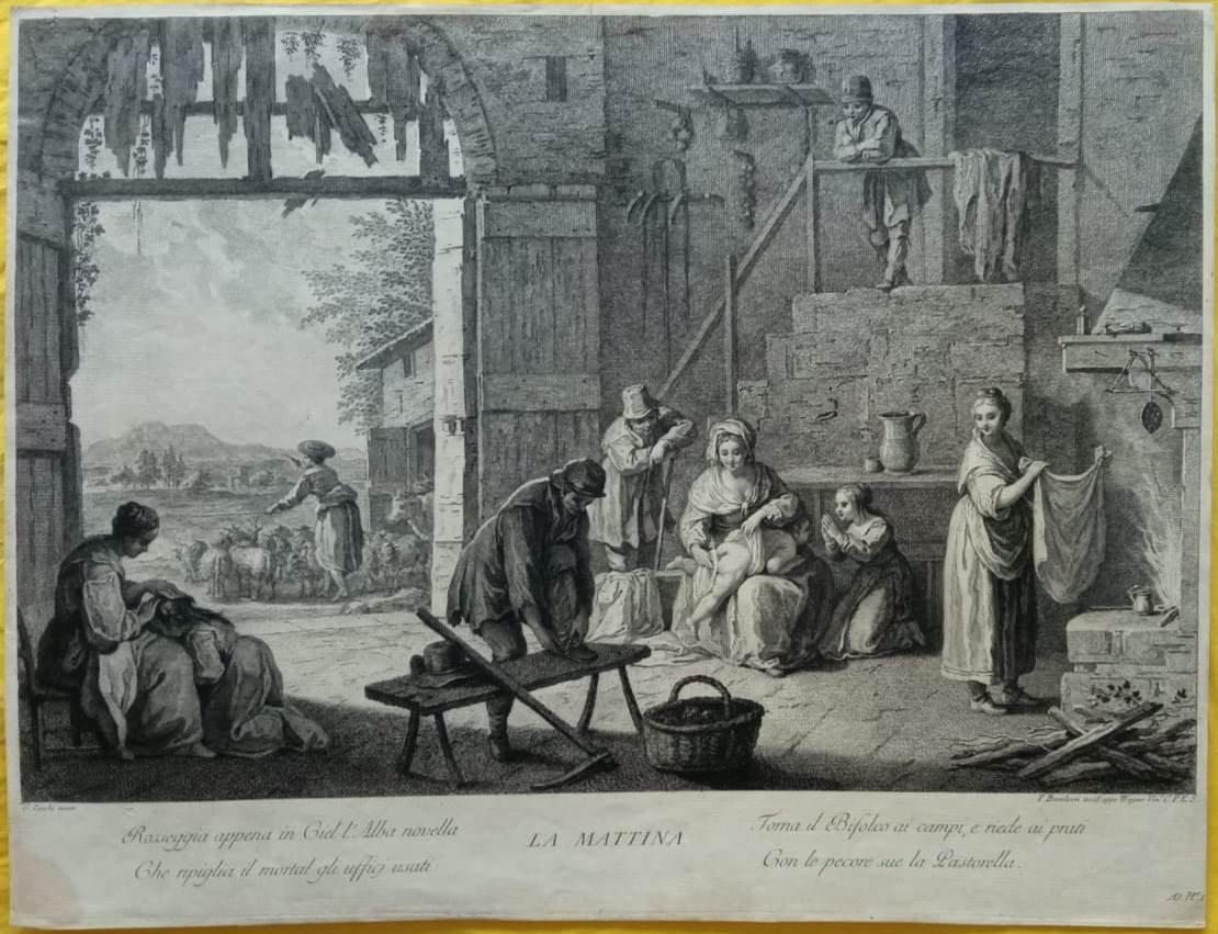 Francesco Bartolozzi - G.  Zocchi - Wagner - La Mattina - Incisione