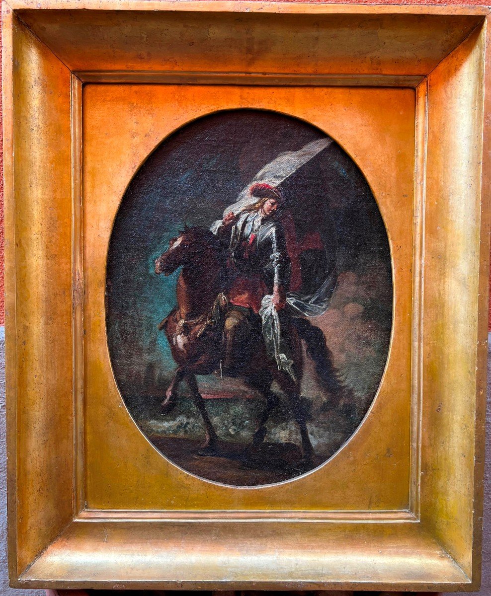 Coppia di cavalieri - Artista veneto o genovese - inizio XVIII secolo-photo-4