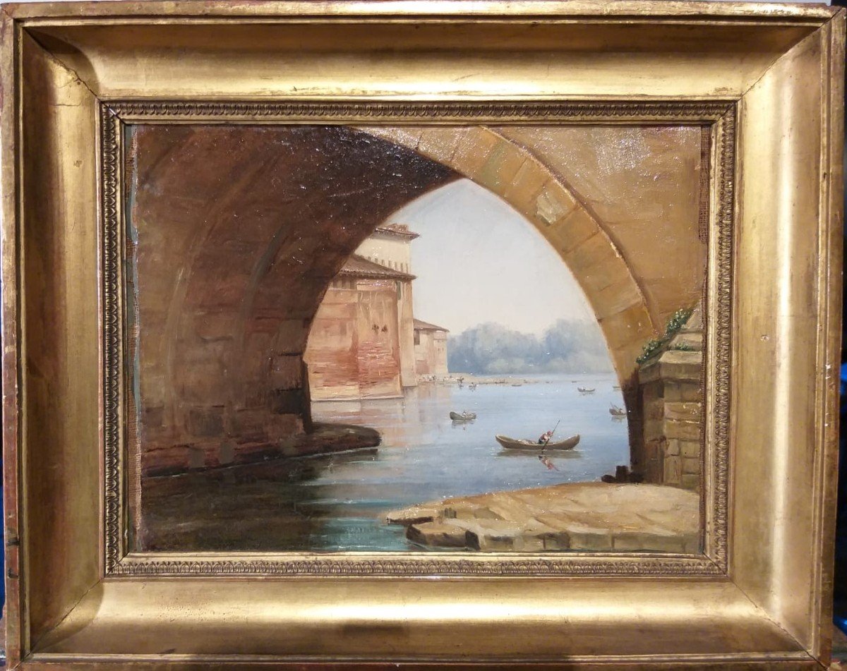 Le Ponte Rotto à Rome. Jean Charles Joseph Remond