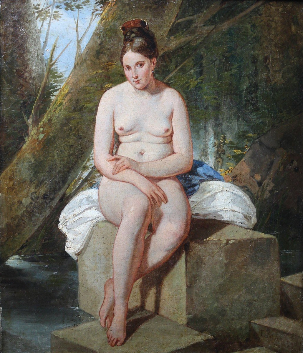 Filippo Marsigli - Neoclassico - Naples - Nudo femminile - XIX Secolo - Firmato e datato-photo-2