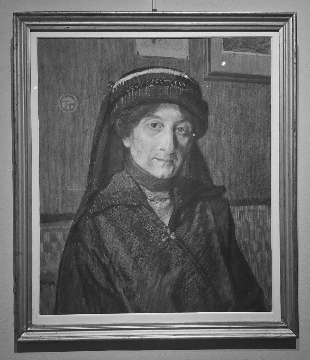 Lucien Ott - Ritratto femminile - Disegno - Pastello-photo-3