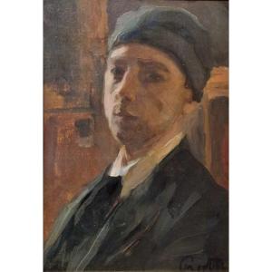 Alfredo Protti - Autoritratto - Bologna - Firmato