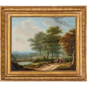 Jean Louis de Marne - Paesaggio - Olio su tavola 