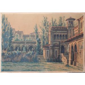 Vittorio Rota - Scenografia - Scenografo - Acqurello - Firmato e datato - La Scala Milano