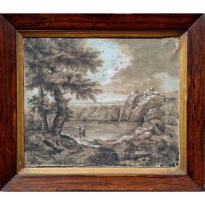 cerchia di Gaspard Dughet - Roma - XVIII secolo - Paesaggio