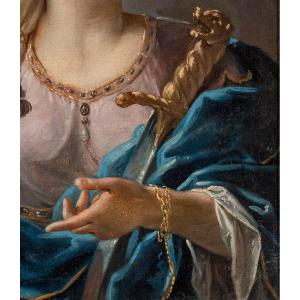 Giuseppe Varotti - Bologna - olio su prima tela – Giuditta con la testa di Oloferne 