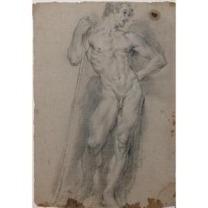 GIUSEPPE VAROTTI - BOLOGNA – DISEGNO – ACCADEMIA – NUDO MASCHILE - SETTECENTO