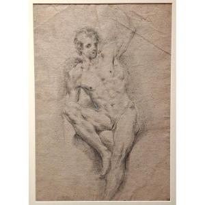 GIUSEPPE VAROTTI - BOLOGNA – DISEGNO – ACCADEMIA – NUDO MASCHILE - SETTECENTO
