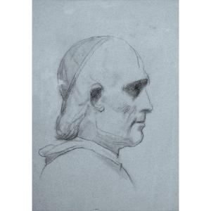 Studio preparatorio per il ritratto del cardinale Michele Viale-Prelà - di Alessandro Guardassoni