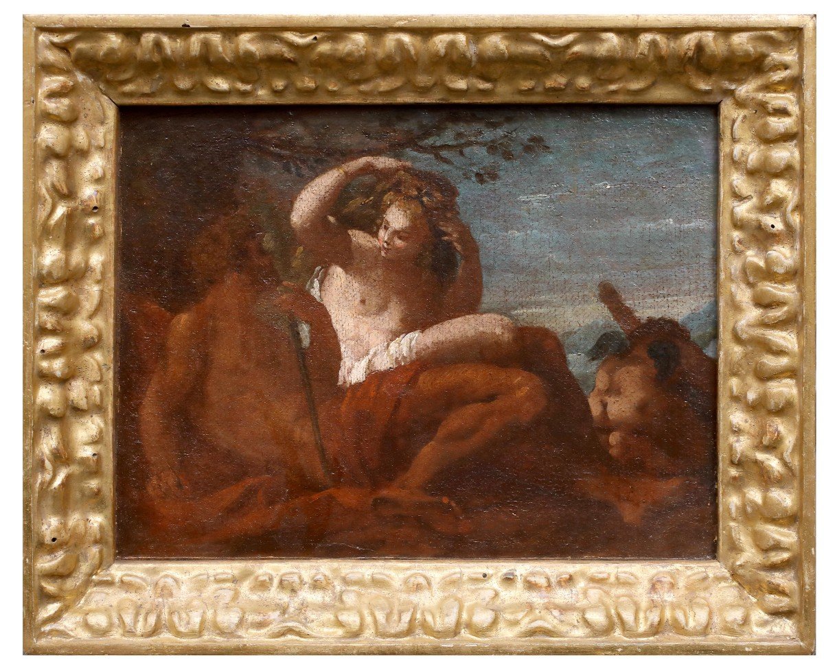 Ercole ed Onfale , Dipinto, Scuola Veneta XVIII Secolo
