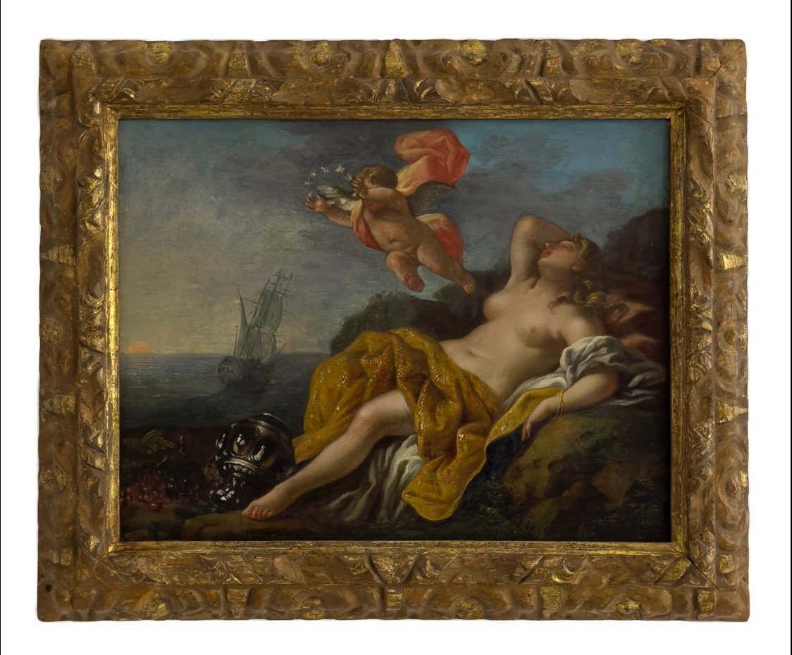 Arianna a Nasso , Dipinto Italia Genova, ambito di G.B. Castiglione detto il Grechetto