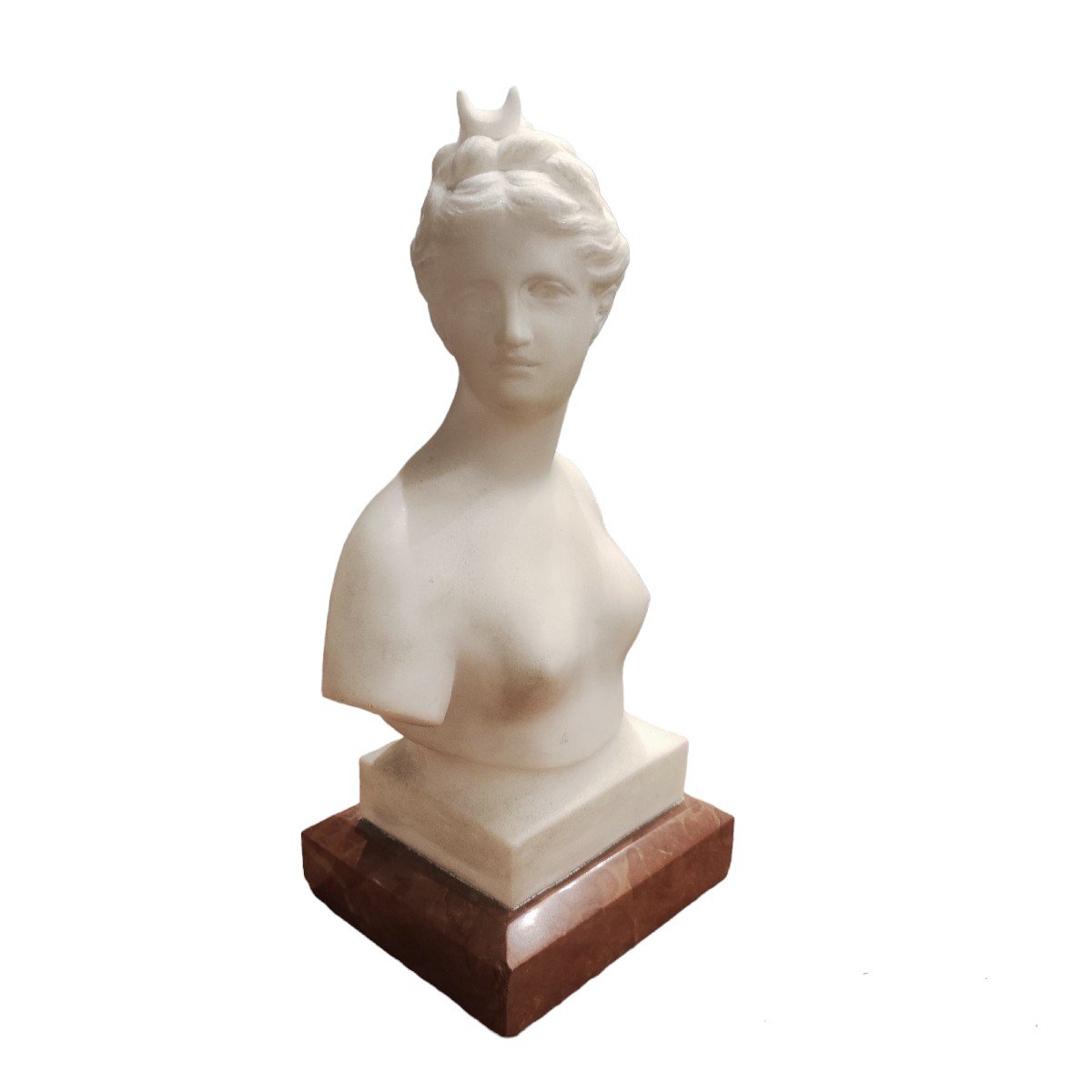 busto di Diana di Versailles , scultura in marmo, Francia XIX Secolo -photo-2