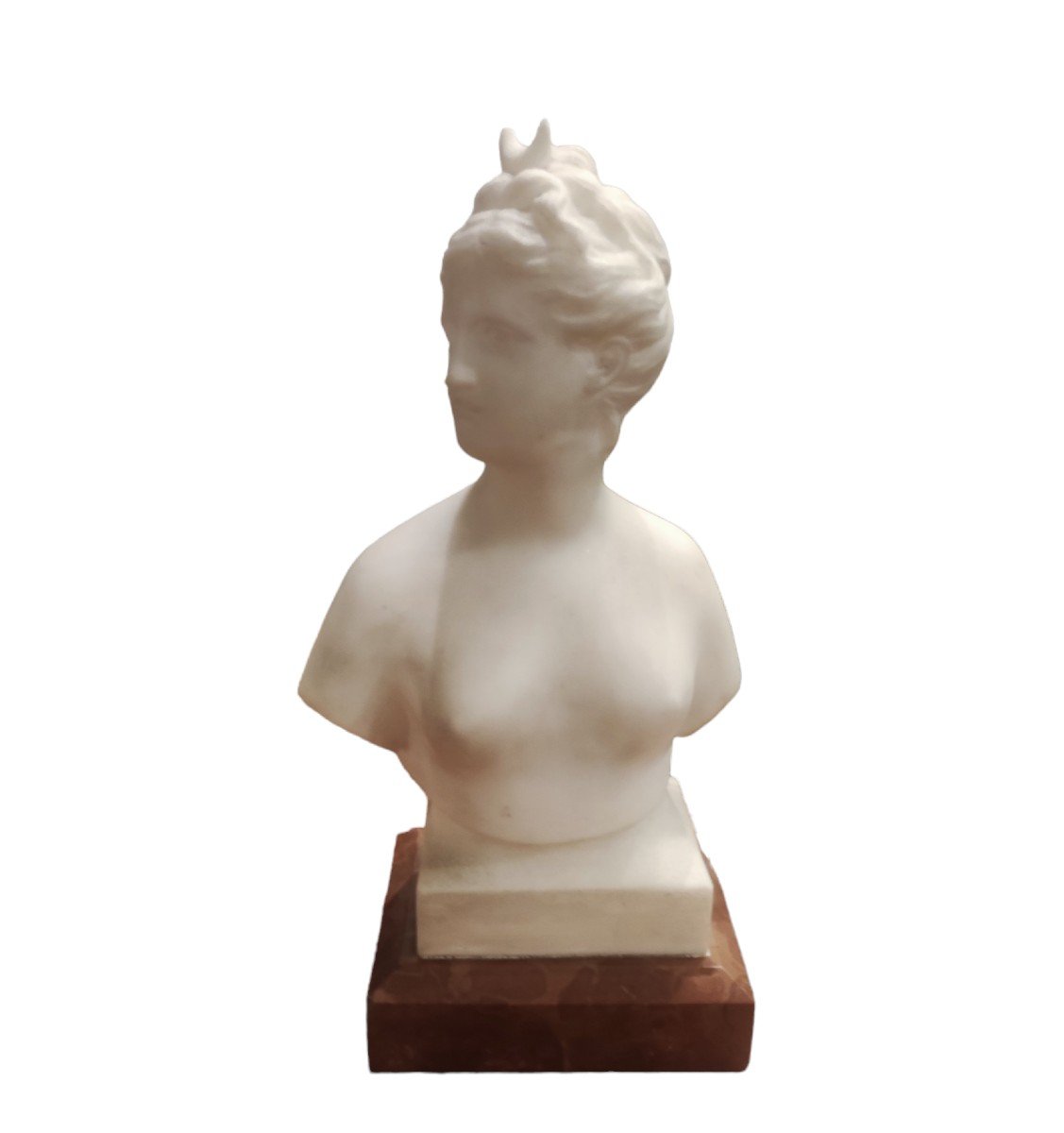 busto di Diana di Versailles , scultura in marmo, Francia XIX Secolo 
