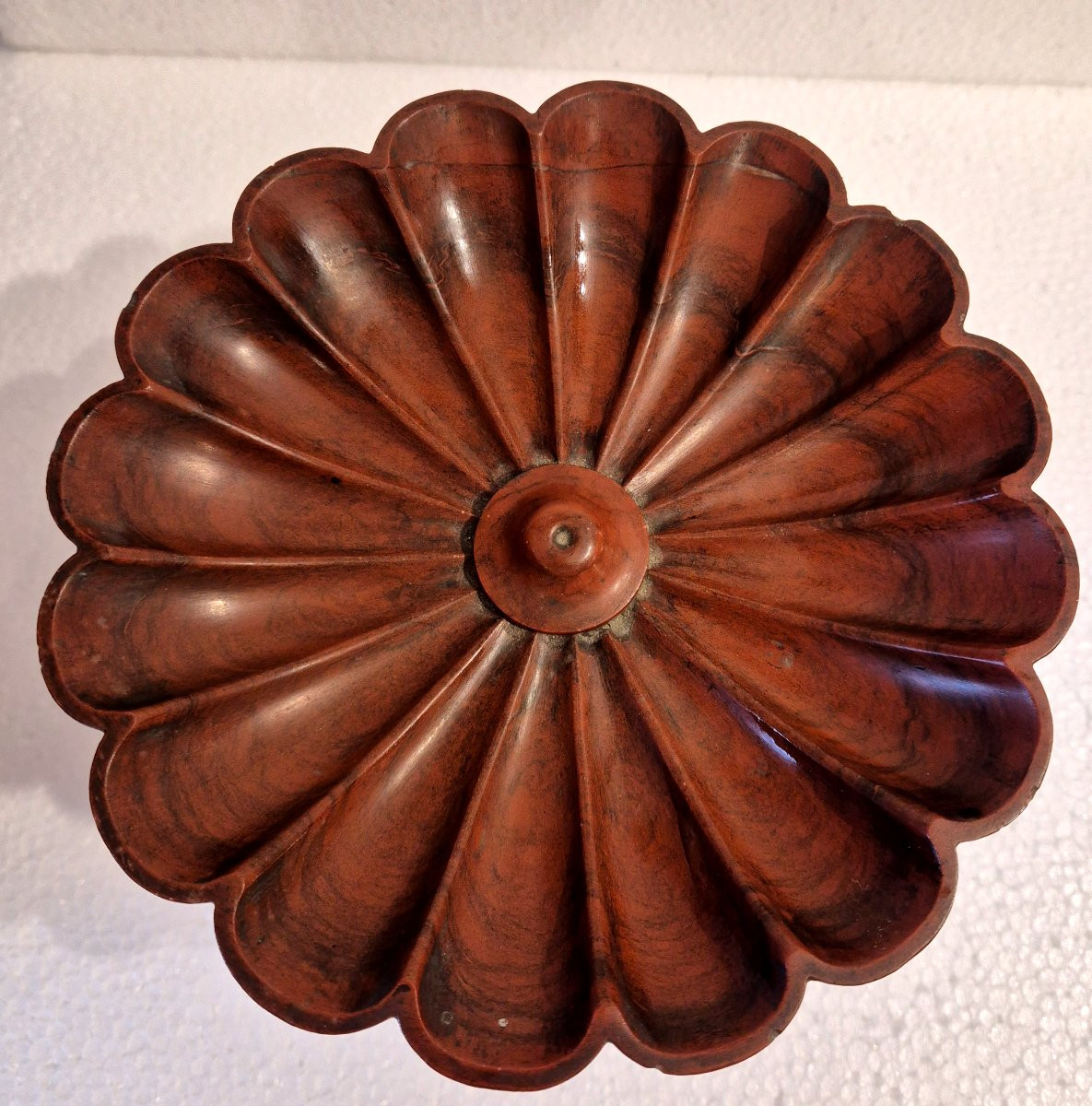 Coppa in marmo rosso antico e scultura in bronzo Italia Grand Tour-photo-1