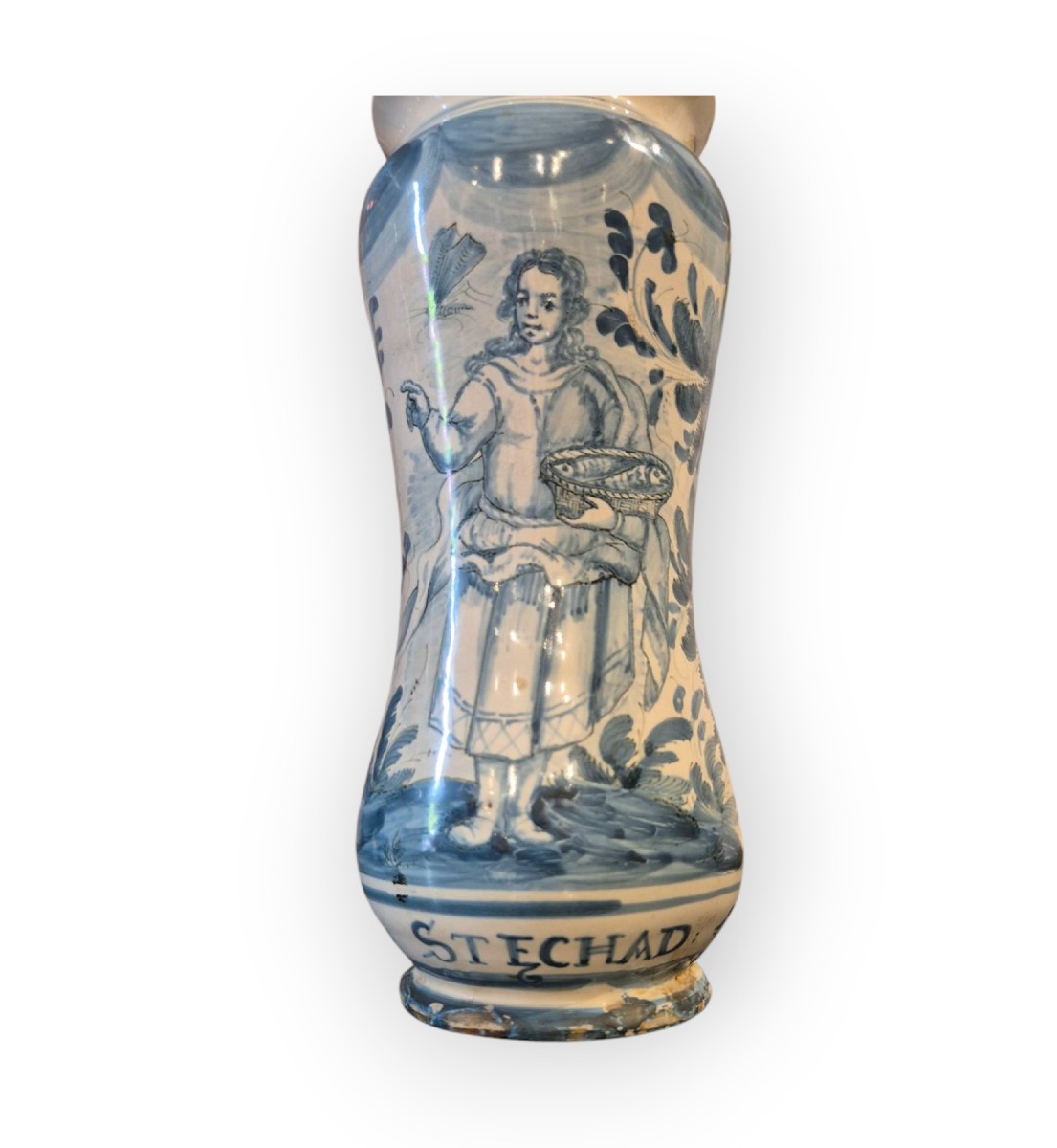 Vaso da Farmacia Albarello. ceramica  Napoli XVIII Secolo -photo-2
