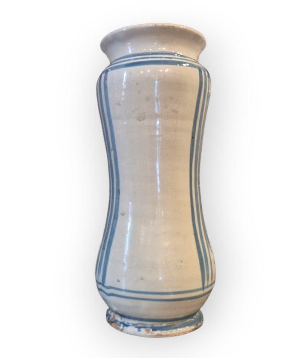 Vaso da Farmacia Albarello. ceramica  Napoli XVIII Secolo -photo-3