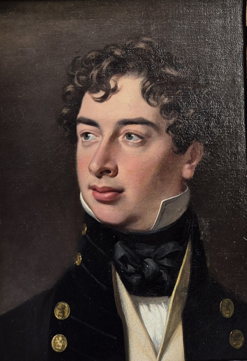Ritratto di giovane uomo, dipinto Gran Bretagna XIX Secolo -photo-2