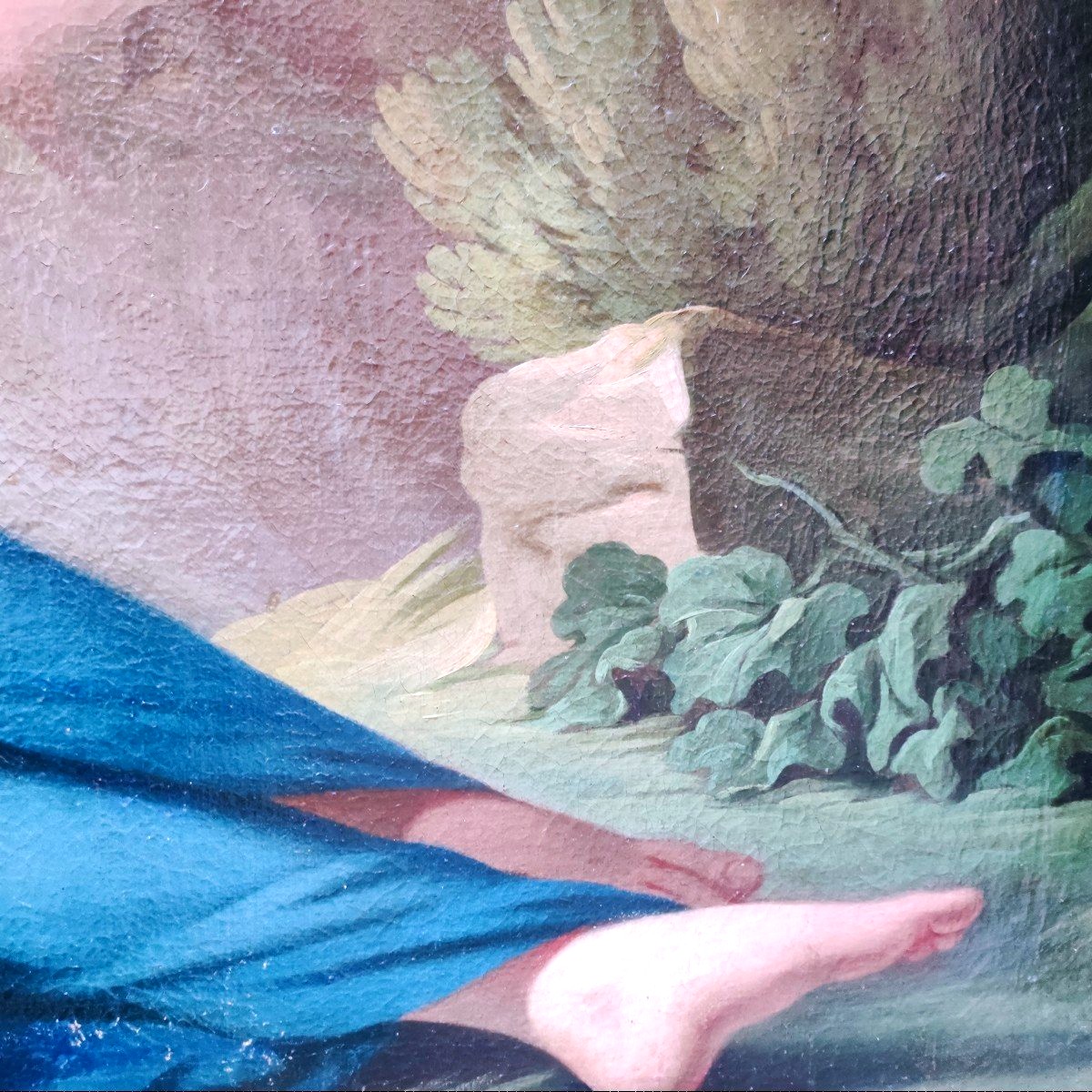 allegoria della musica , Dipinto olio su tela Italia dine XVIII Secolo -photo-4