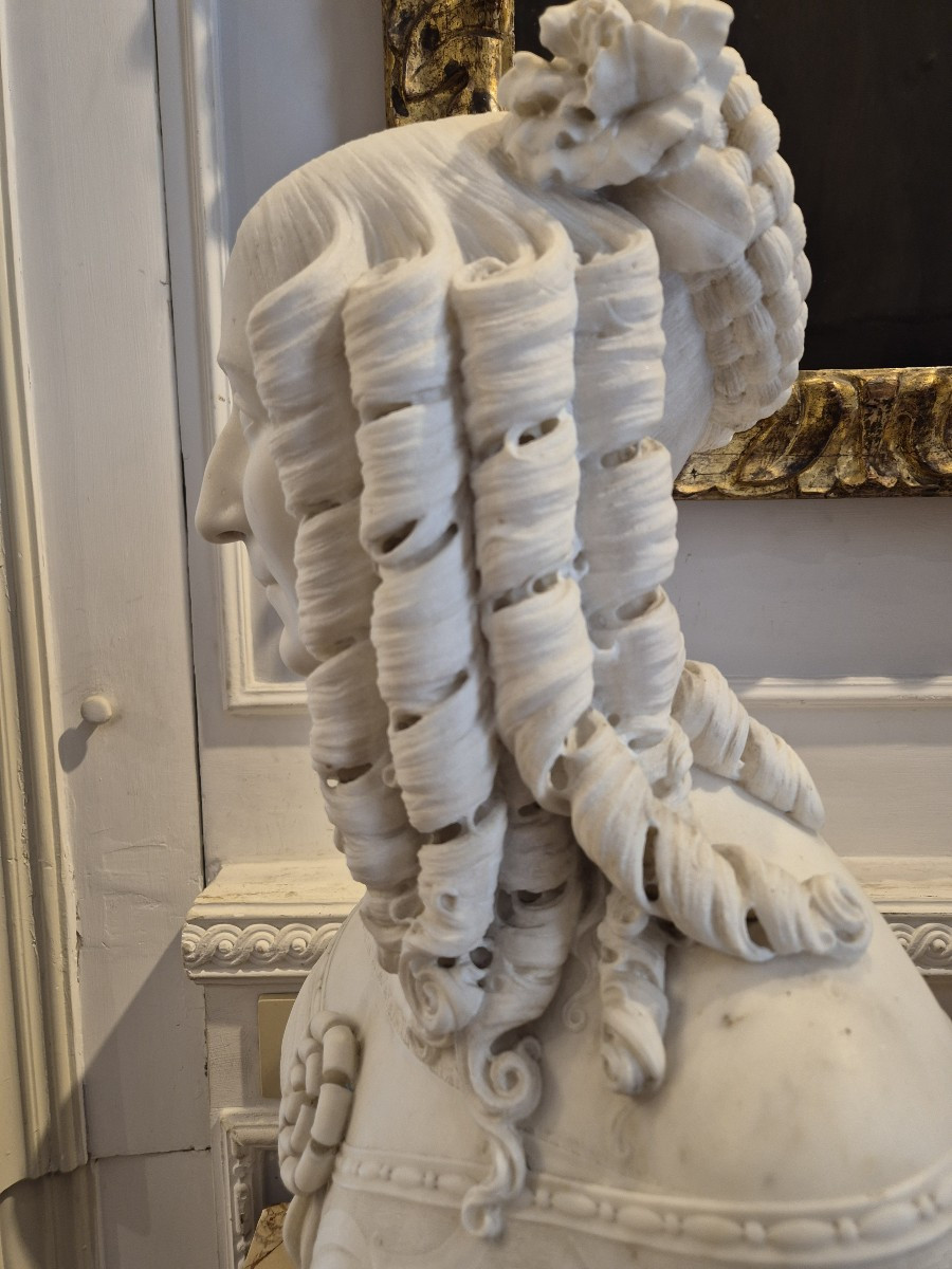 Busto di Donna, Scultura in marmo, di G. Croff Milano XIX Secolo -photo-2