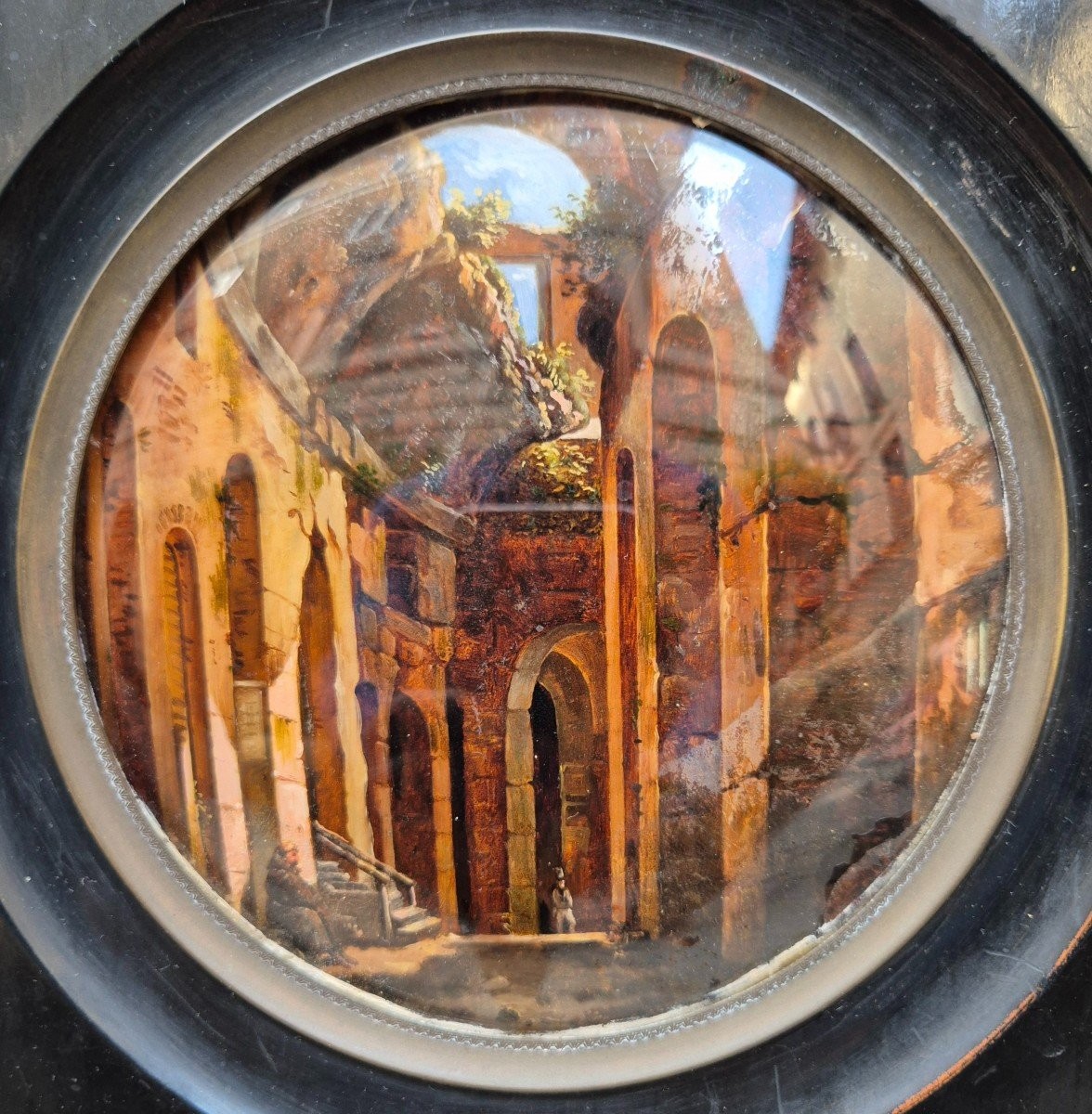 Interno del Colosseo, dipinto  , Roma XIX Secolo Grandtour-photo-2