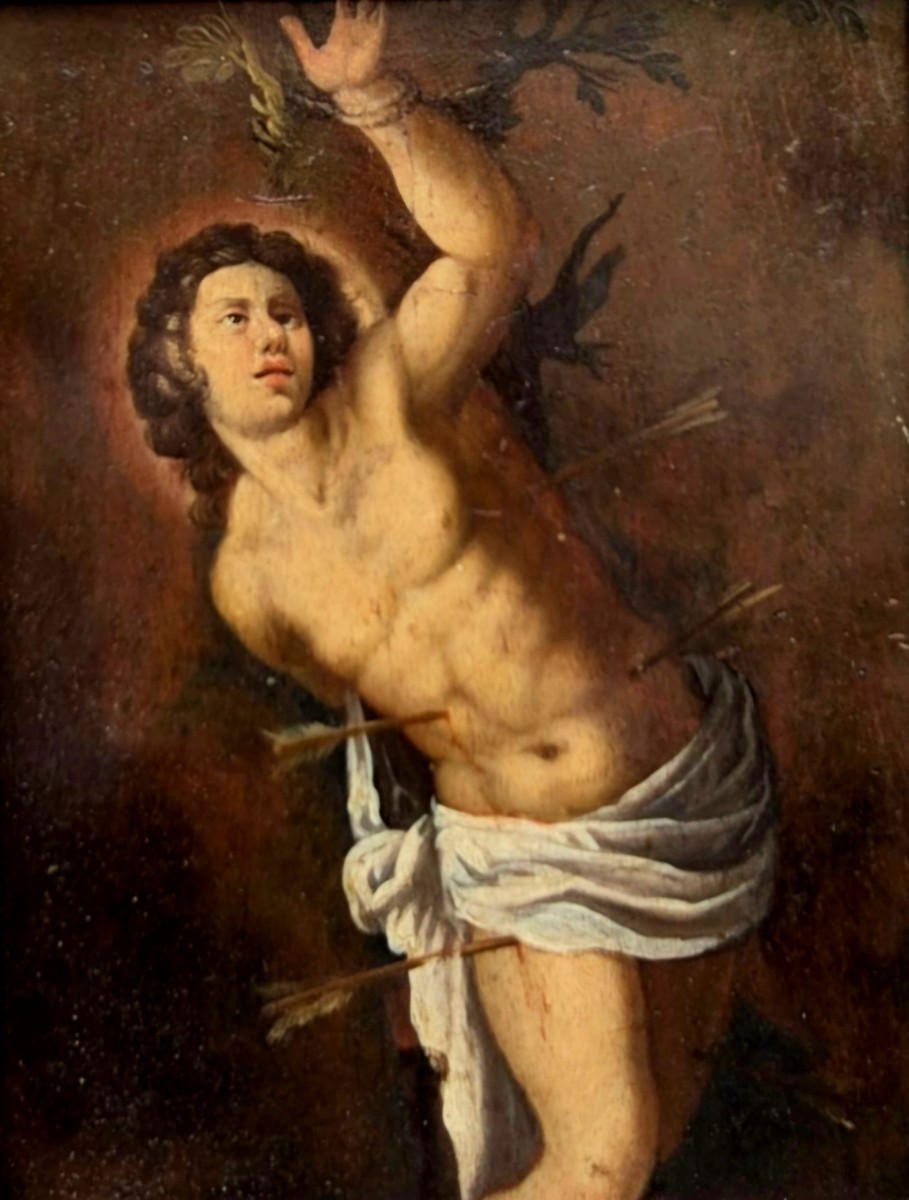San Sebastiano, Dipinto Italia Emilia XVII Secolo 