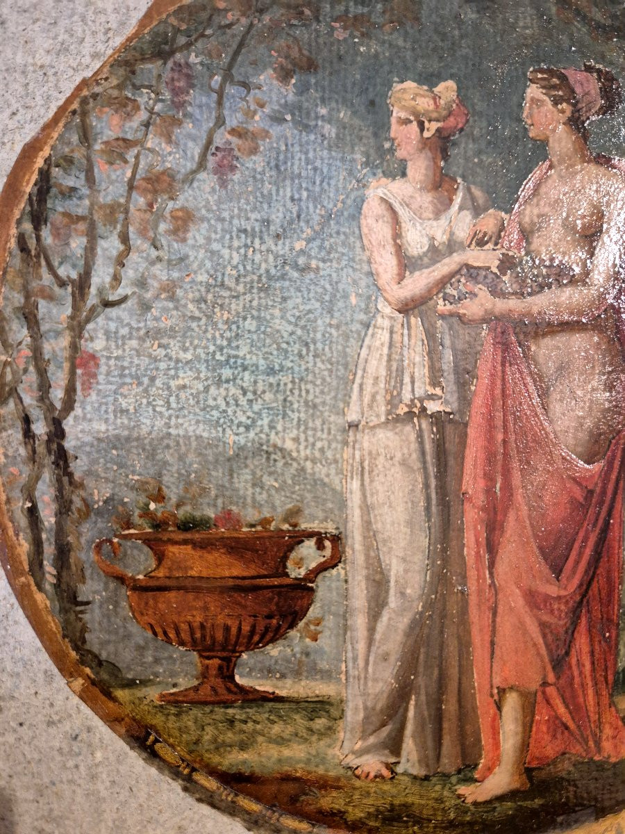 Coppia di scene neoclassiche Italia XVIII secolo ambito di Felice Giani-photo-3