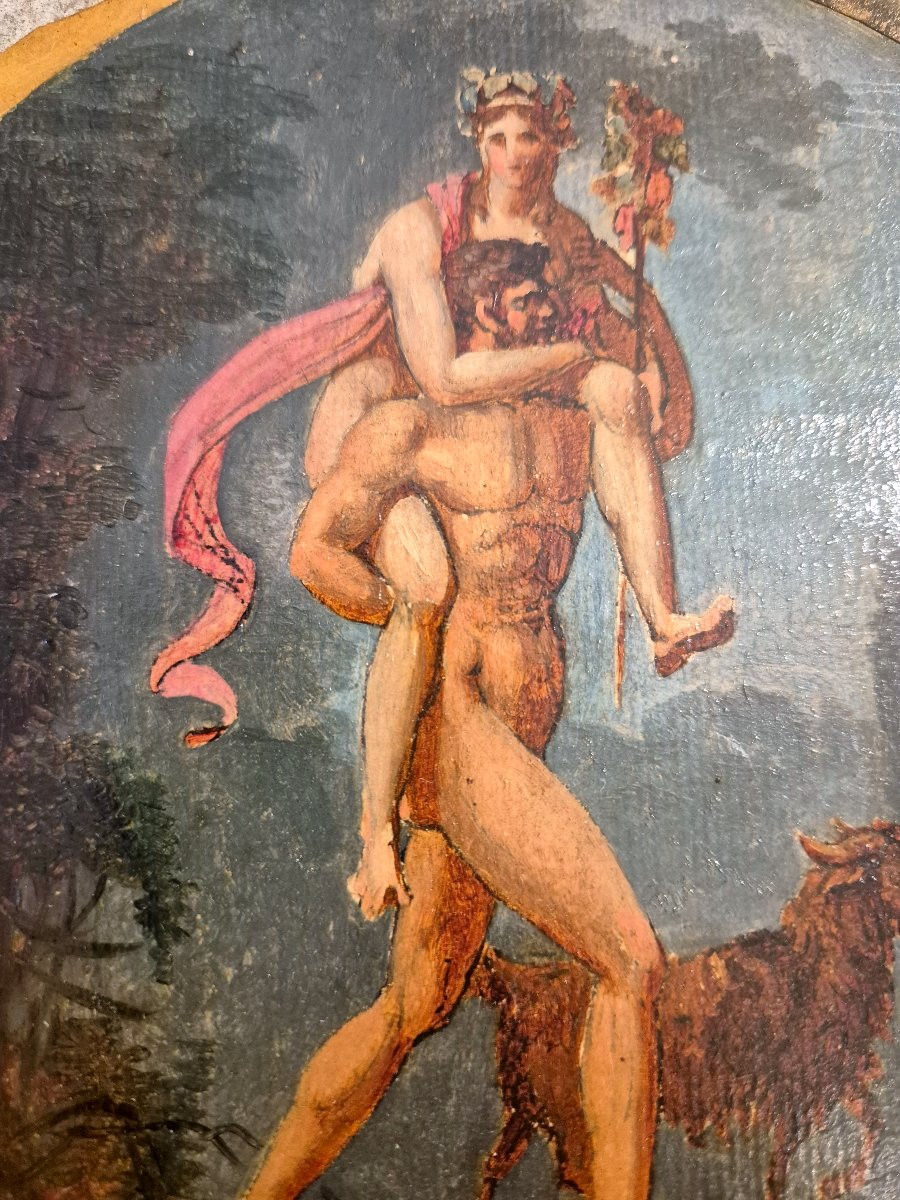 Coppia di scene neoclassiche Italia XVIII secolo ambito di Felice Giani-photo-3