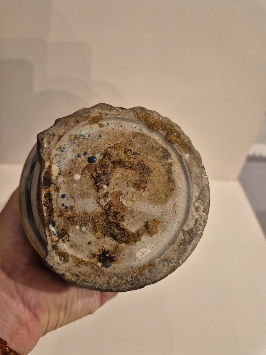 Albarello Maiolica Sicilia Caltagirone XVIII secolo-photo-1