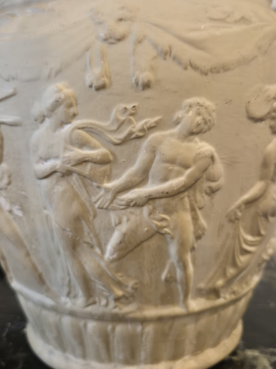 Cratere con scene dionisiache, terracotta. Firenze XIX Secolo -photo-2