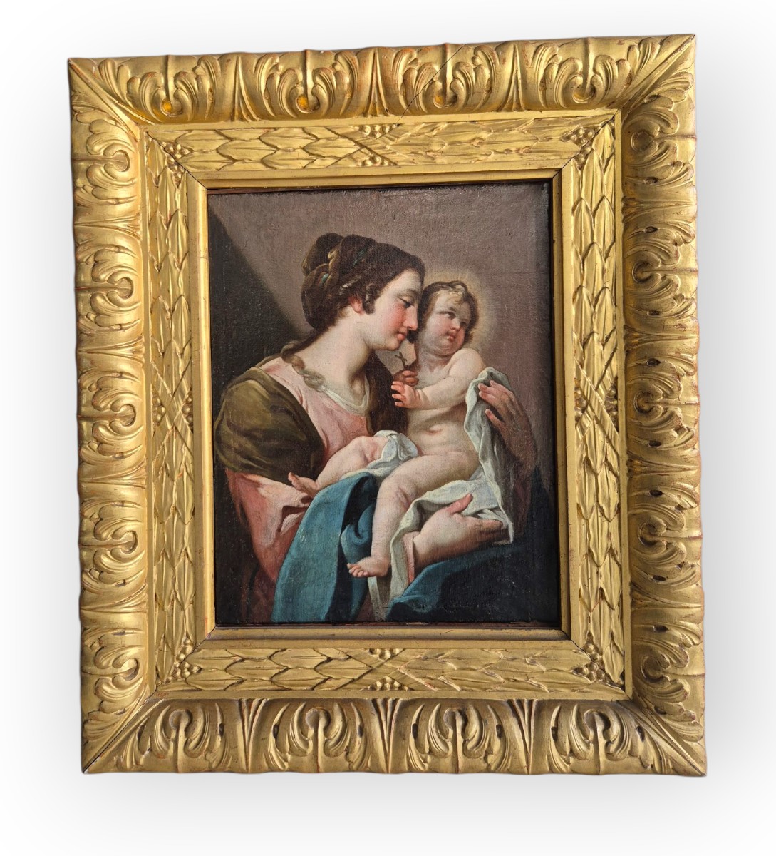 Madonna con bambino,  dipinto , Napoli XYIII Secolo -photo-2