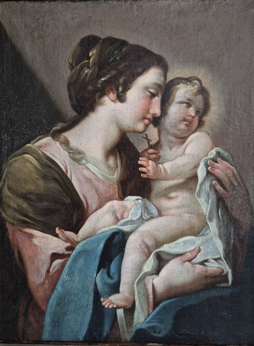 Madonna con bambino,  dipinto , Napoli XYIII Secolo 