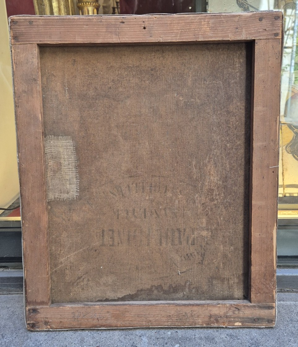 Ritratto di uomo con Papillon , Dipinto, Francia XIX Secolo -photo-4