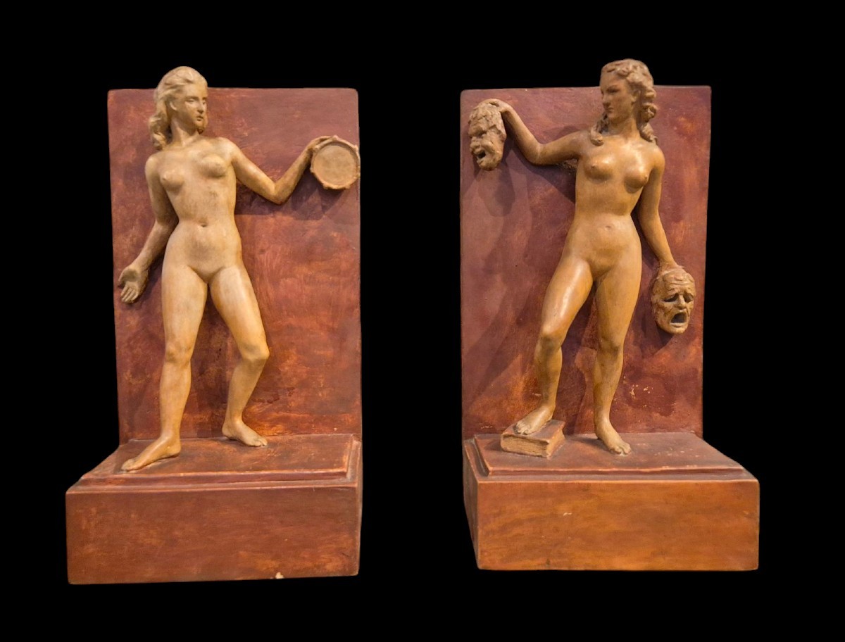 Allegorie del Teatro e della Danza , Sculture, Italia inizi XX Secolo